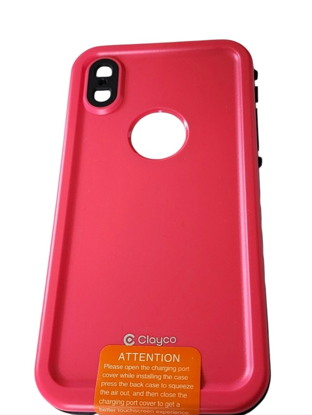 Watermelon Pink Clayco Omni Series Case For iPhone XR